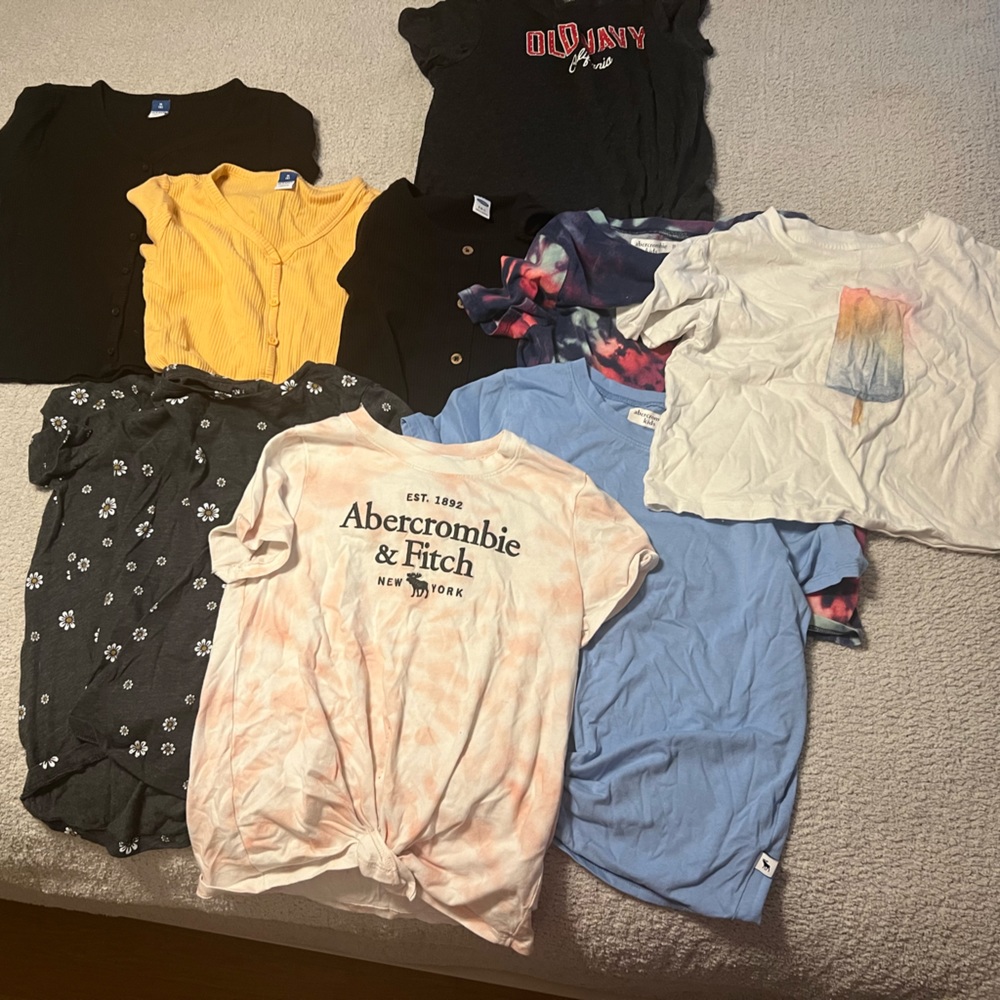 Girls shirt bundle sizes 8/10 & 10/12.